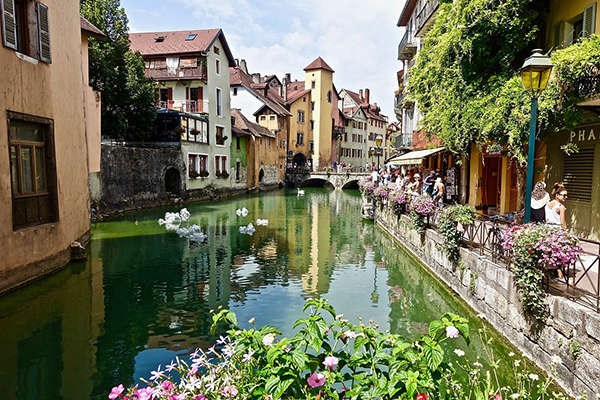Le cœur d'Annecy, une ville agréable en toutes saisons