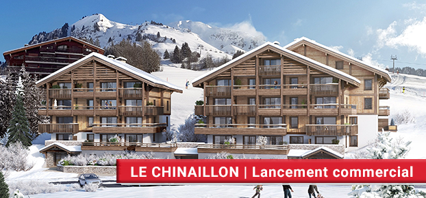 Perspective Les Cristaux, programme neufs, appartement au Chinaillon, nouveau front de neige