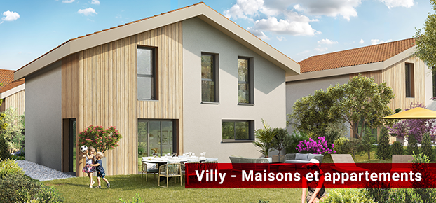 Programme neuf Domaine du Chêne à Villy-le-Pelloux composé de villas et d'appartements